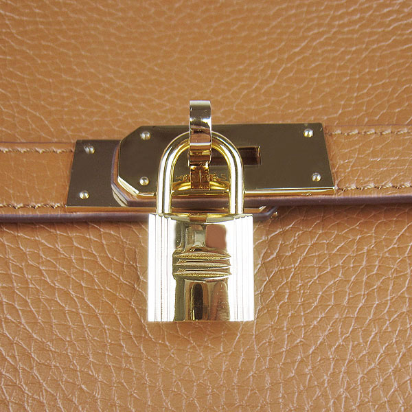 Replica Hermes Jypsiere Fjord Leather Messenger Bag Light Coffee H6508 - 1:1 Copy - Click Image to Close